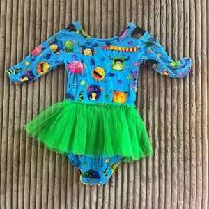 Muse Threads Tulle Monster Bodysuit Dress VGUC size 12/18